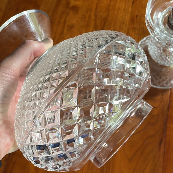 Waterford Hurricane Lamp Vintage - Picture 4 of 6